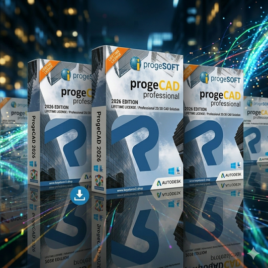 ProgeCAD 2026 Professional | 2D/3D CAD Tool support DWG Files | for PC Windows